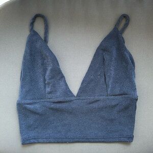 Urban Outfitters Blue Bralette/Cropped Tank